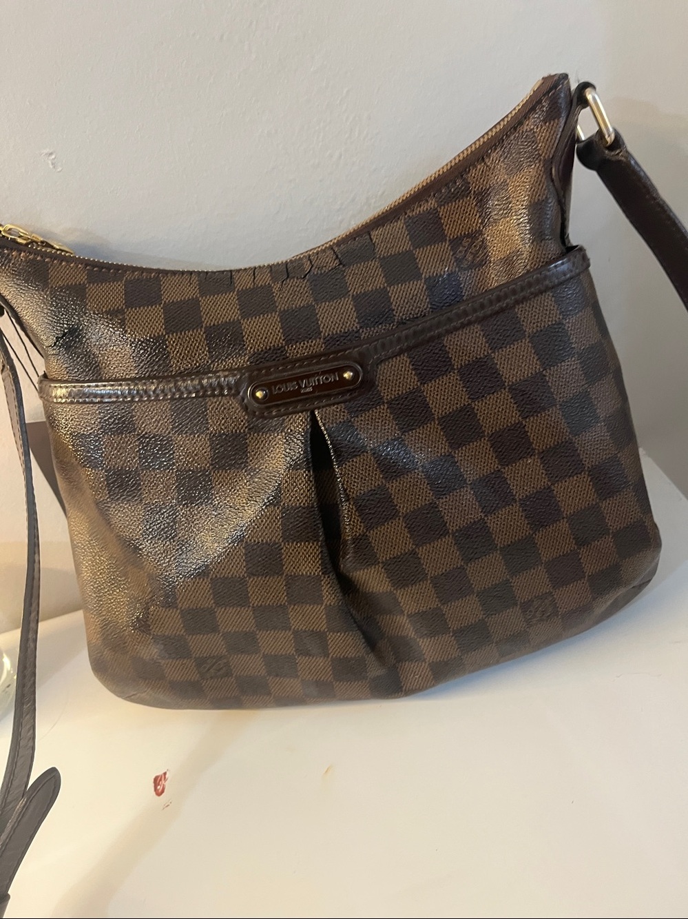 Louis Vuitton Damier Bloomsbury with callouts & receipt - Picture 7 of 13
